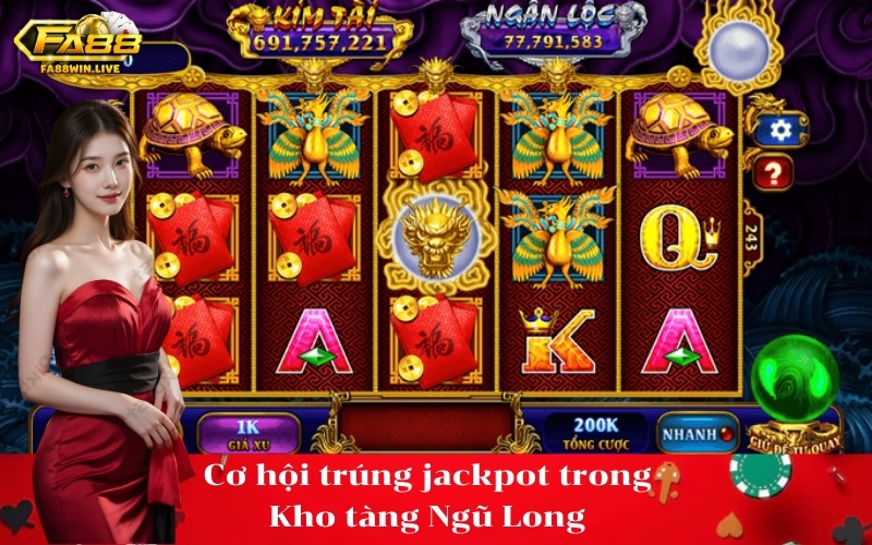 Cơ hội trúng jackpot trong Kho tàng Ngũ Long
