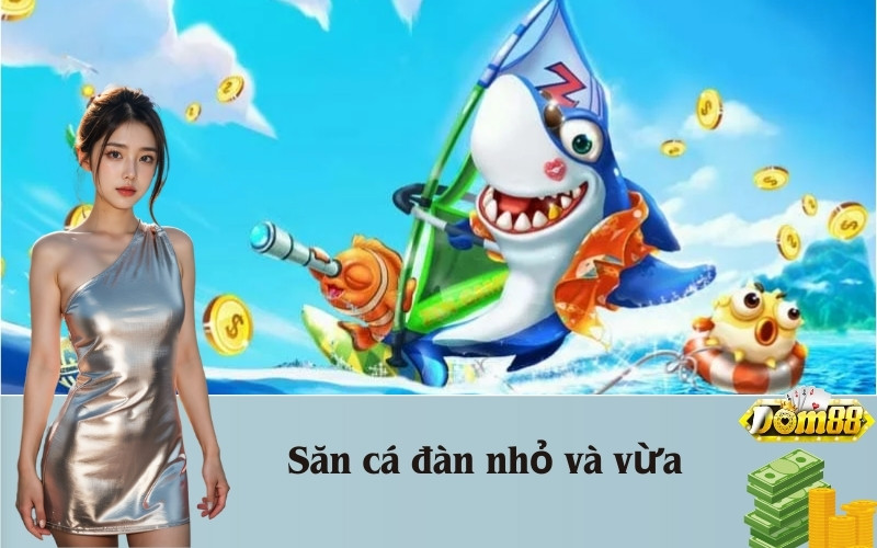 Săn cá đàn nhỏ và vừa