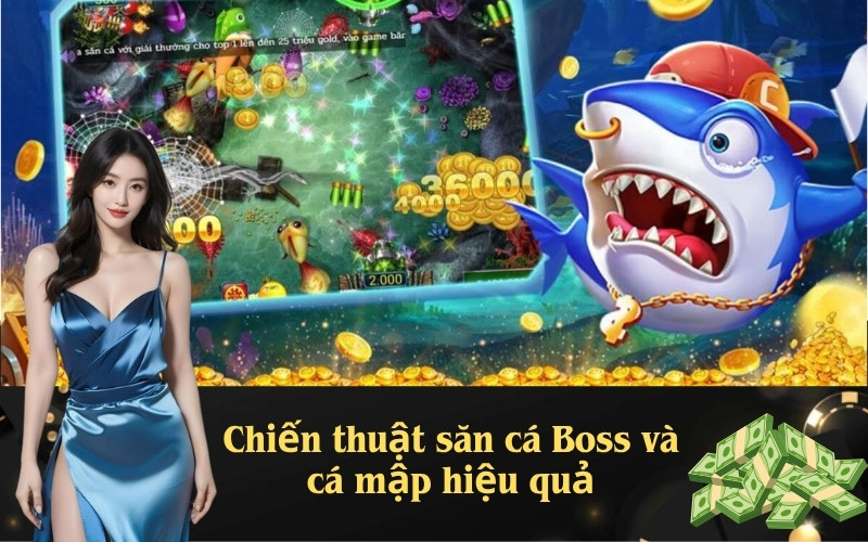 Chiến thuật săn cá Boss và cá mập hiệu quả